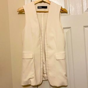 Zara white jacket.